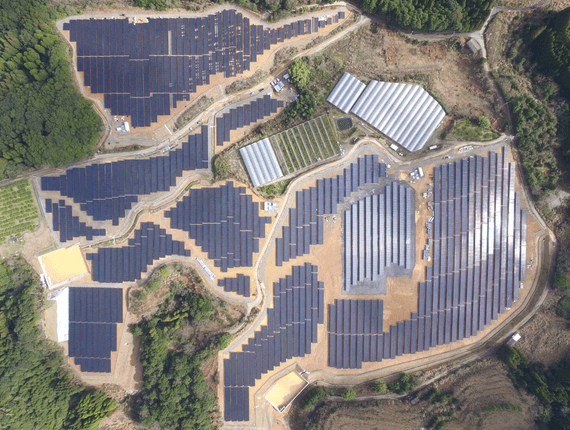 instalarea finalizată a Kagoshima 7,5 MW centrală solară