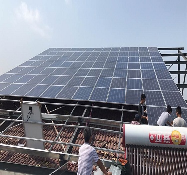  Jiangsu Suqian 50KW centrală fotovoltaică pe acoperiș