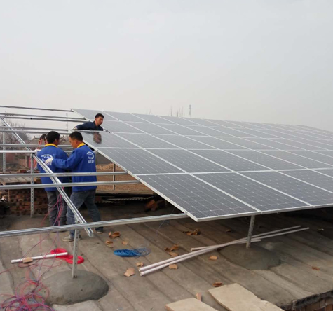 Henan Pingdingshan 40kw Fotovoltaic-acvacultură proiect