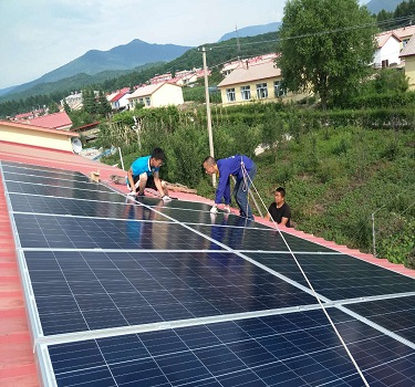  Jilin Baishan 15KW centrală fotovoltaică pe acoperiș